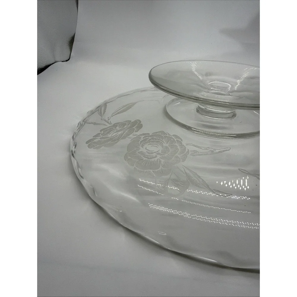 Fostoria Camellia Etched Rose Pattern‎ 12 1/8